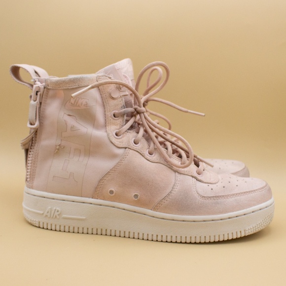 Nike SF Air Force 1 Mid Particle Beige Shoes AA3966-201 Women's Size 8 - Picture 3 of 8